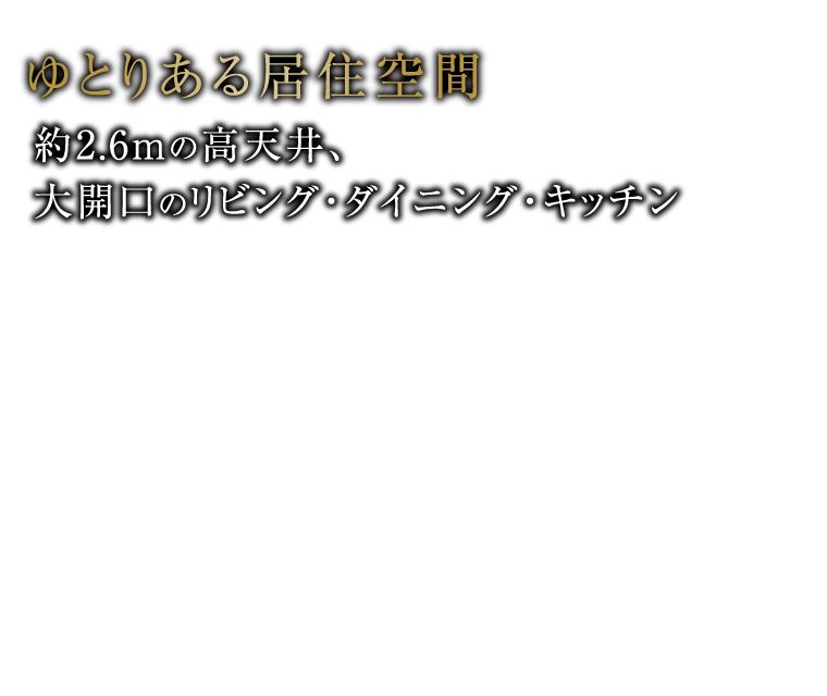 ゆとりある居住空間