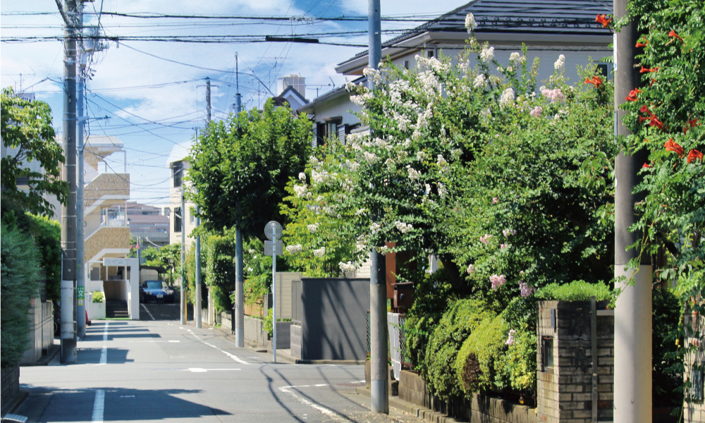 付近の街並み001