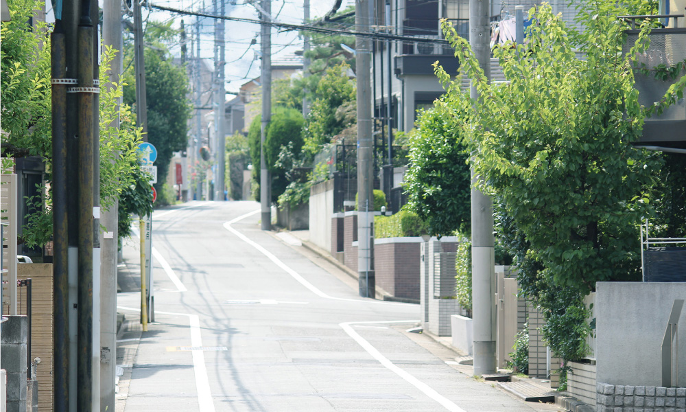 付近の街並み002