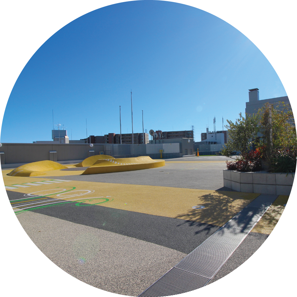 リニューアルした屋上広場