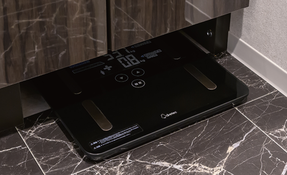 ヘルスメーター収納スペース