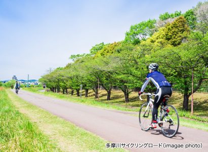 多摩川サイクリングロード（image photo）