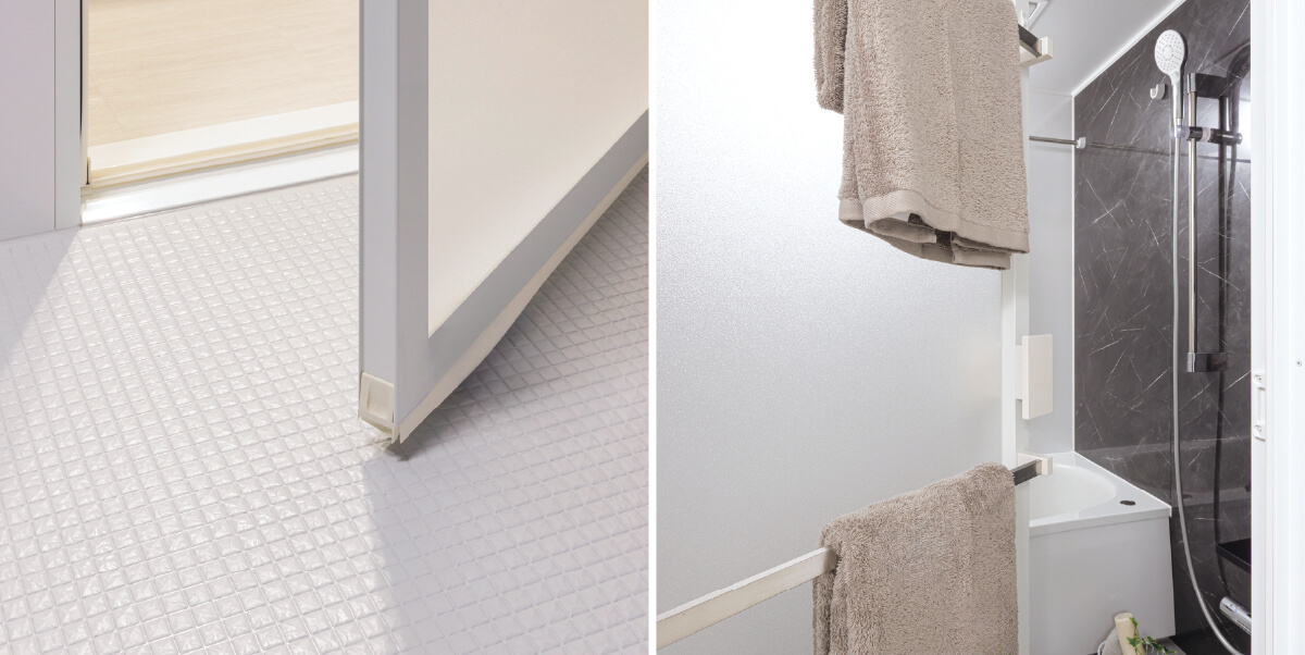 スッキリドア・タオル掛け（2段）