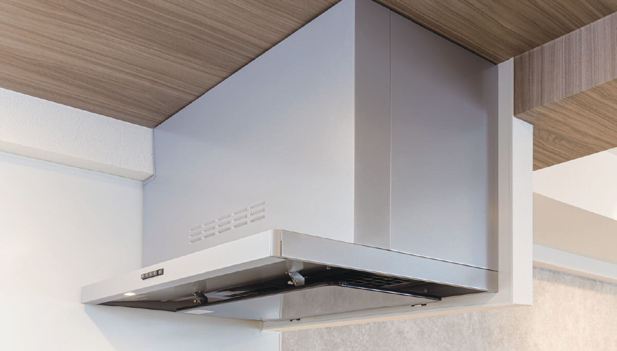 ホーロー整流板付レンジフード